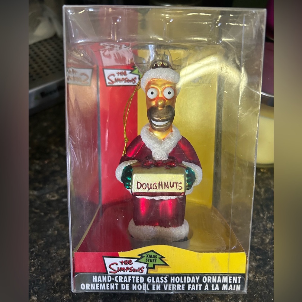 Glass Homer Simpson ornament